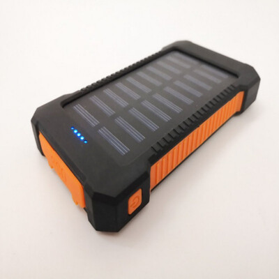 

50000mAh Dual-USB Waterproof Solar Power Bank Portable LED LCD Compass Battery Charger