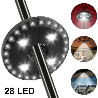 

Patio Umbrella Light 3 Brightness Modes Cordless 28 LED Lights Umbrella Pole Light