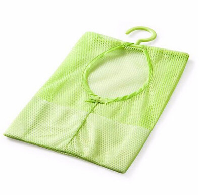 

〖Follure〗Bathroom Storage Clothespin Mesh Bag Hooks Hanging Bag Organizer Shower Bath New