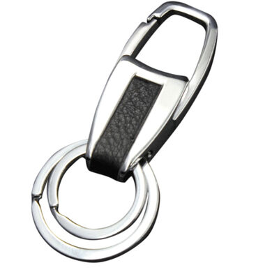 

Men Women Metal Leather Keyrings Stainless Steel Buckle Kirsite Car Keychains Key Organizer