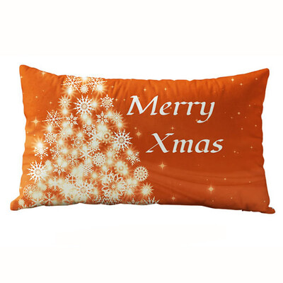 

Siaonvr Christmas Rectangle Cotton Linter Pillow Cases Cushion Covers