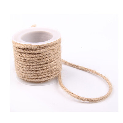 

5M Natural Hessian Jute Twine Rope Burlap Ribbon DIY Craft Vintage Wedding Party Decor