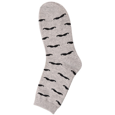 

Pretty Hot Sale Men Socks Casual Pure Cotton Beard Pattern Tube Socks Men Fashion Solid Color Funny Happy Socks
