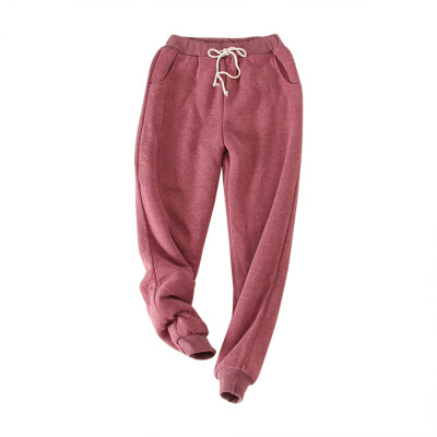 

Winter Cashmere Warm Harem Pants Women Casual Trousers Warm Thick Sheep Wool Loose Trousers Hot