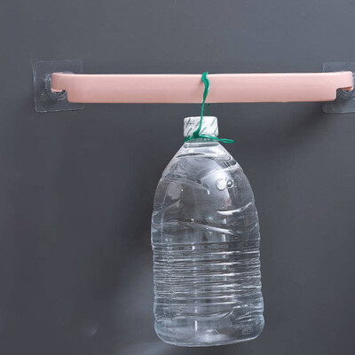 

Bathroom Towel Rail Rack Holder Wall Mounted Self-Adhesive Hanging Hanger Shelf