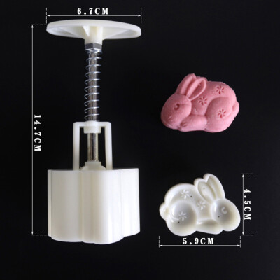 

Toponeto Mooncake Mold Flower Mid-autumn Festival Hand Press Moon Cake Cutter Molds Set