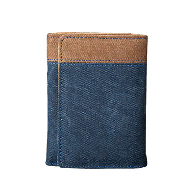 

Fashion Trifold Men Short Wallet Credit Card Multi Slots Purse Coins Money Bag