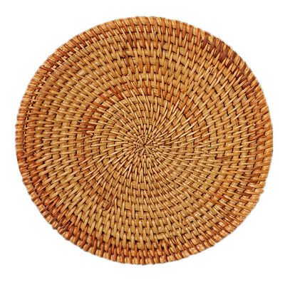 

Handmade Knitted Cup Mat Rattan Coaster Insulation Pad Bowl Mat Teapot Mat Table Mat Tea Ceremony Tray Mat
