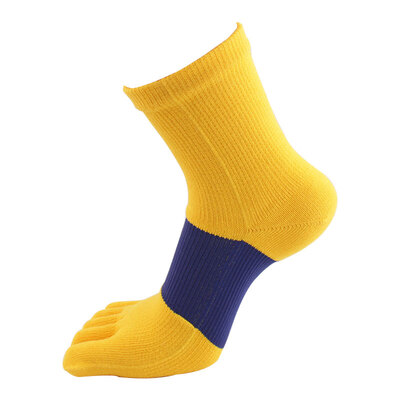 

5pairslot Sports compression toe socks cotton good quality five fingers socks man boy Big stripe meias gifts for men