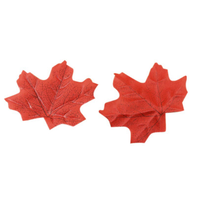 

Home Fake Decoration 100 Pcs Assorted Mixed Fall Colored Artificial Maple Leaves for Weddings Events&Party Decorating