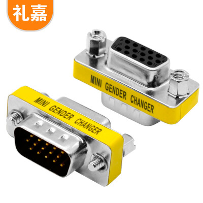 

Lijia LIJIA GM-DB15 computer VGA male to female adapter DB15 pin to mother-integrated conversion extended head VGA video cable 15 pin 15 female support mutual