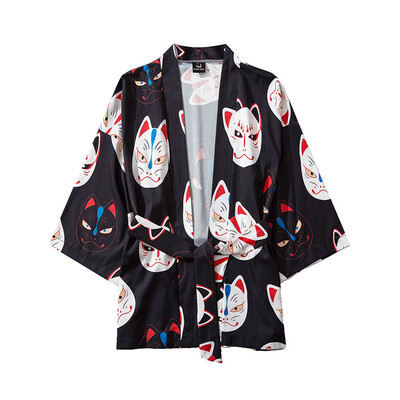 

Tailored Summer Japanese Five Point Sleeves Kimono Mens And Womens Cloak Jacke Top Blouse
