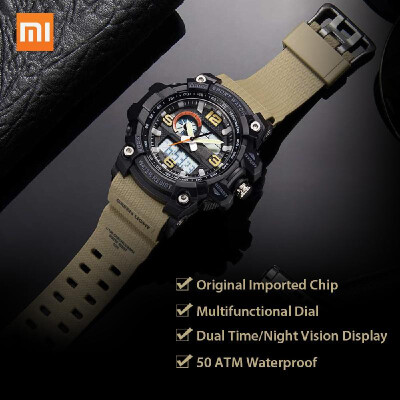 

Xiaomi TwentySeventeen Outdoor Dual Display Electronic Watch Dial Dual Time Display Calendar Waterproof