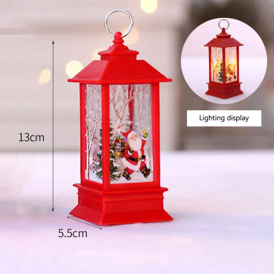 

Christmas LED Simulation Light Oil Lamp Xmas Candle Night Light Hanging Ornament Craft