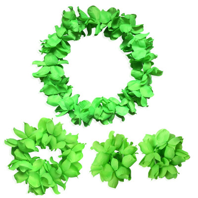 

Toponeto A Set Counts Tropical Hawaiian Luau Flower Lei Party Favors