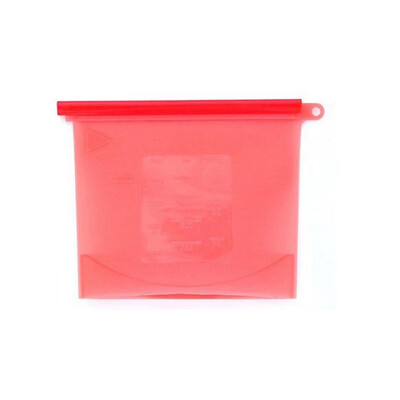 

1500ml Reusable Silicone Food Storage Bag Preservation Bag Food Grade Storage Bag With Airtight Seal For Freeze Packing