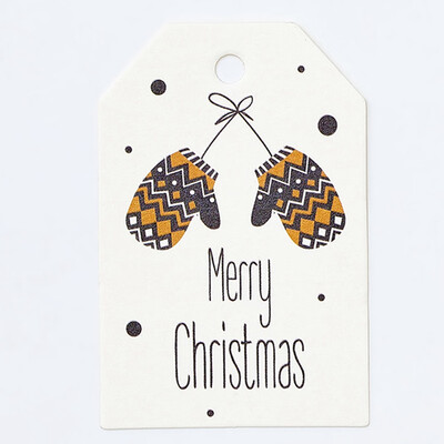 

50Pcs Diy Kraft Tags Merry Christmas Labels Gift Wrapping Paper Hang Tags Santa Claus Paper Cards Xmas Party Supplies