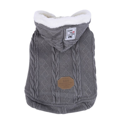 

Clothes For Dogs Comfortable Woolen Two-legged Cotton Dog Coat Fashion Large Size Winter Warm Gray Blue Dog Clothes