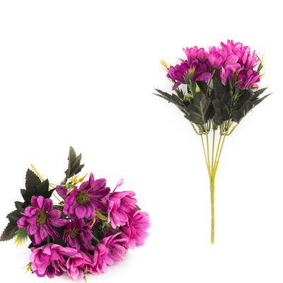 

Artificial Flowers Fake Flowers 5 Branches 10 Heads Vintage Oil Painting Style Daisy Bouquet for Home Garden Office Dining Table