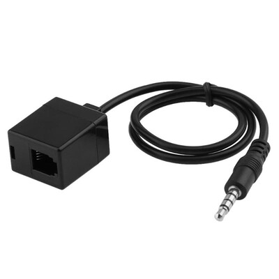 

35mm TRRS Male Jack to RJ9 4P4C Female Converter Cable Telephone Extension Adapter Wire Cord