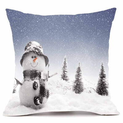 

Tailored Merry Christmas Pillow Cases Super Cashmere Sofa Cushion Cover Home Decor