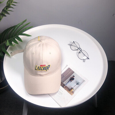 

New Hat Ladies Korean Embroidery Letter 100-set Duck-tongue Cap Individual Leisure Outdoor Fashion Baseball Cap Men
