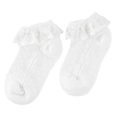 

Cute Women Princess Cute Ruffle Lace Comfortable Thin Section Mesh Bow Knot Casual Socks 2-12Y Sweet Toddler Girls Socks