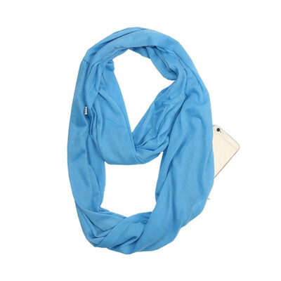 

Ladies Scarfs Autumn Winter Warm Solid Black White O Ring Scarves 2018 New Soft Zipper Pocket Loop Scarf Women Fashion