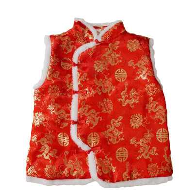 

New Autumn&Winter Kids Vest Waistcoats Cotton Boys Girls Vests Chinese Style Childrens Waistcoats Kids Sleeveless Outerwear