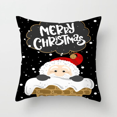 

New Creative Christmas Pillow Case Santa Claus Holiday Sofa Throw Cushion Cover Home Decor