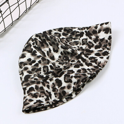 

Japanese leopard print fisherman hat female spring summer Korean hat personality casual hundred basin hat sun hat students sun hat