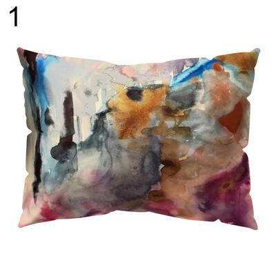 

Multicolor Stone Print Pillow Case Cushion Cover Sofa Bed Car Cafe Office Decor