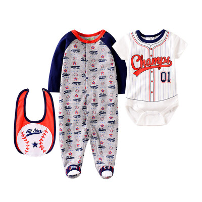 

Autumn Jumpsuit Baby Boy Girl Cartoon Long Sleeve JumpsuitShort Sleeve RomperBibs Newborn Romper Set