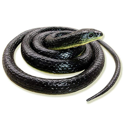 

YIWULARealistic Fake Rubber Toy Snake Black Fake Snakes 49 Inch Long April Fools Day