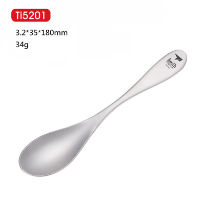 

1pc Titanium Spoon Handle Spoon Lightweight Outdoor Camping Tableware Tool