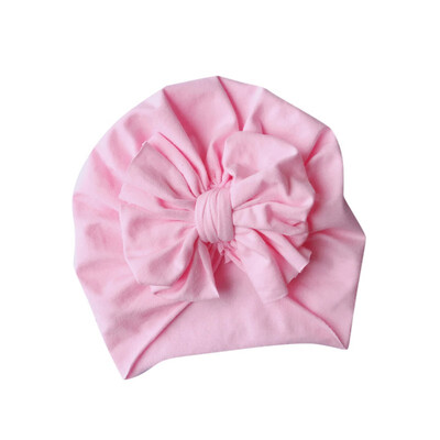 

Bow Kids Cap Bonnet Girls Hat New Baby Boy Hat Soft Cotton Newborn Baby Girl Hat India Style Photography Props 0-2Y