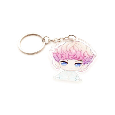 

KPOP EXO Double-sided Colorful Printing Pendant Keychain Cartoon Acrylic Pendant Key Ring Cute Christmas Gifts Hot Gift for Fans