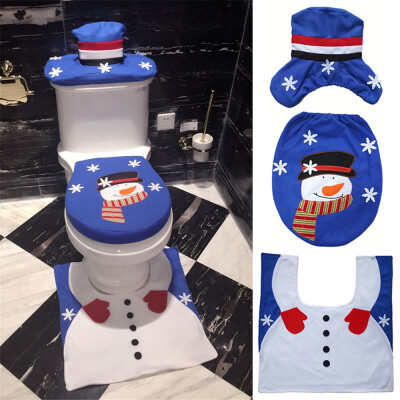 

Gobestart New Christmas Decoration Christmas Snowman Lid Single Toilet Cover