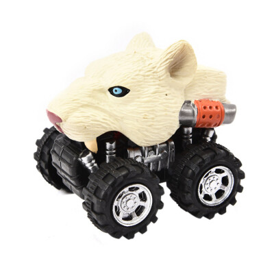 

Tailored Mini Vehicle Animal Pull Back Cars with Big Tire Wheel Creative Gifts for Kids