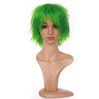 

Short Cosplay Wig Women Men Fluffy Straight Anime Comic Hairstyle Party Costume Dress Synthetic Hair Pixie Wigs
