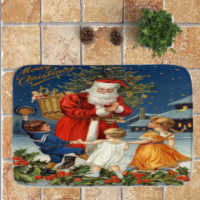 

Tailored Christmas Festival Entrance Door Bathroom Floor Mat Indoor Bath Decor