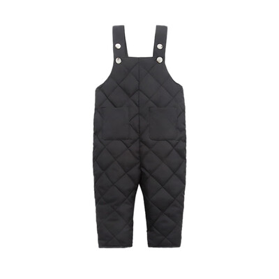 

Autumn Winter Baby Boy Girl Suspender Pants Children Cotton Solid Pattern Cotton Pants Overalls Trousers