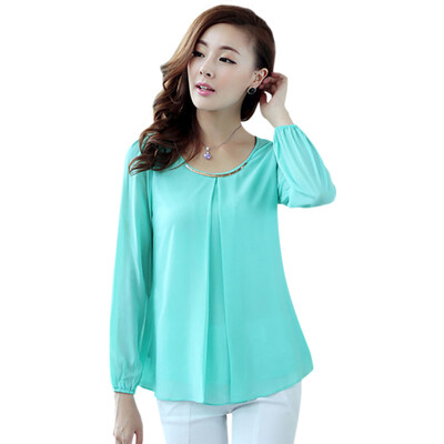 

Long Sleeve Embroidery Chiffon Blouse For Womens Tops And Blouses Shirt 2019 Office Lady Shirt Women Tops Blusas feminine blouse