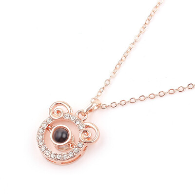 

925 Sterling Silver 12 Constellations Projection Necklaces Charm Chain Collar Birthdays Christmas Jewelry