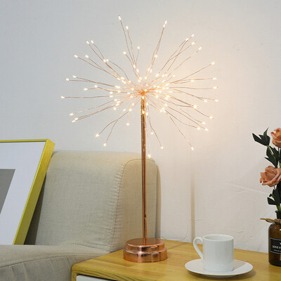 

LED Dandelion Lamp Modeling Colored Lamp Smoke Flower Lamp Sky Star Lamp Wire Lamp Bedroom Shop Party Room Romantic Decoration