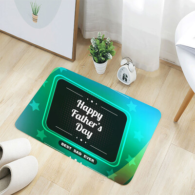 

Toponeto Fathers Day Comfort Square Flannel Kitchen Non-slip Mat 40x60CM