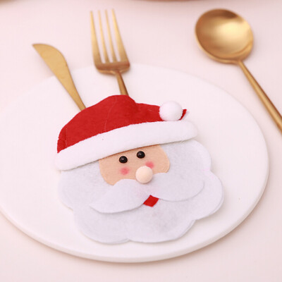 

Toponeto Christmas Decorations Santa Silverware Holders Pockets Dinner Decor