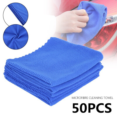 

50 Pcs Microfiber Washcloth Auto Car Care Cleaning Towels Soft Cloths Tool