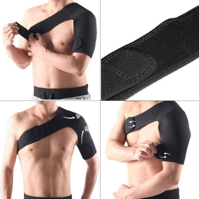 

Adjustable Elastic Shoulder Support Brace Basketball Arm Sleeve Men Safety Sports Injury Guard Posture Corrector Back Protector