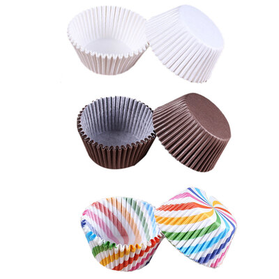 

100 Pcs Colorful Cupcake Paper Stand Oil Resistant Muffin Liner Cup Cake Wrappers Baking Tools